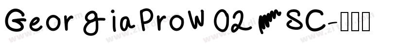 GeorgiaProW02 SC字体转换